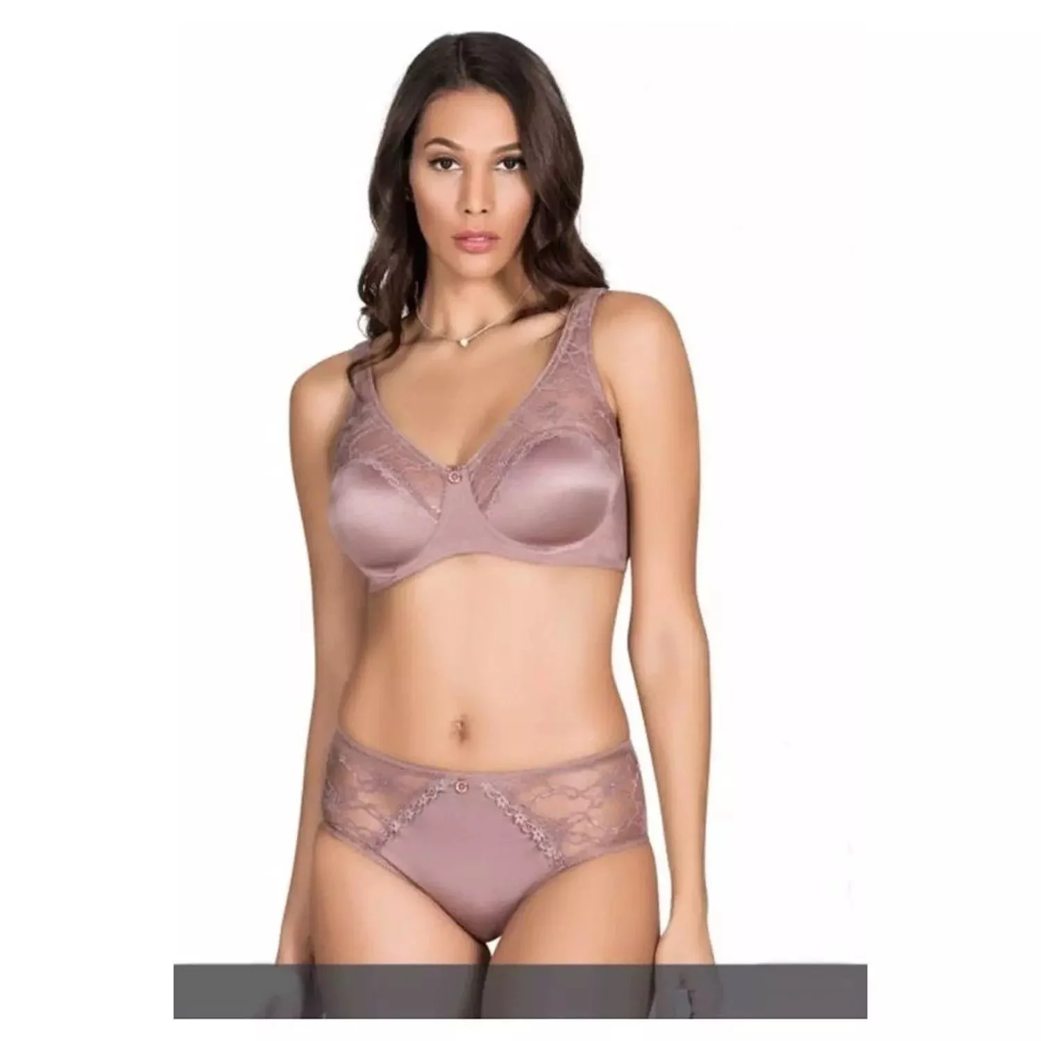 NİVEMESHOME 5035 SOFT COVERED LACE BRA SET ECRU BDN:100 LE JARDİN