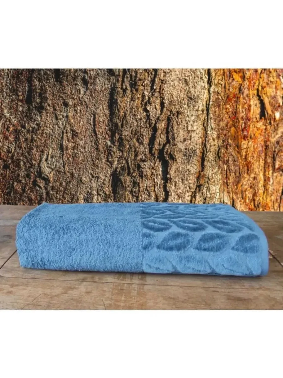NİVEMESHOME 632 MAVİ 90X150 HAZAL BANYO HAVLUSU NURPAK