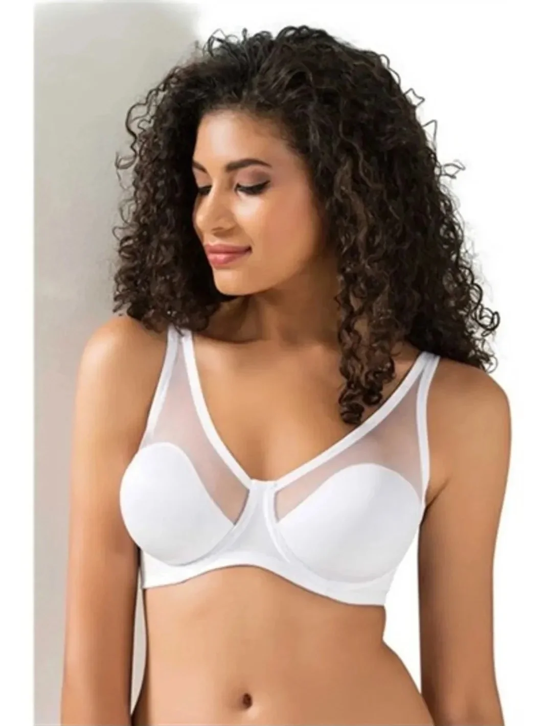 NİVEMESHOME 9200-C TÜL KAPLI SOFT C CUP BRA WHITE BDN:90 LE JARDİN