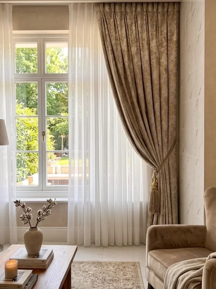 NİVEMESHOME ADEL 5311  1/3 SIK PİLELİ FON PERDE APM