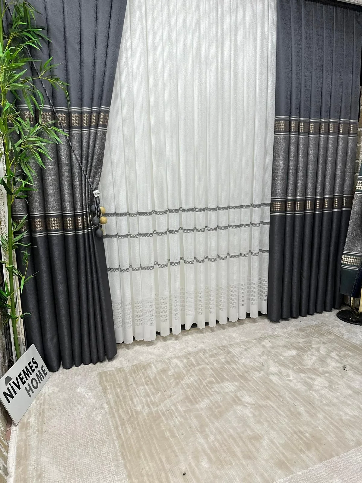 NİVEMESHOME ANTARES 8521 1/3 DENSE PLEATED TULLE CURTAIN APM