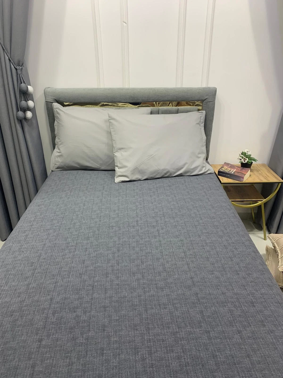 NIVEMESHOME ANTHRACITE 200X230 SINGLE QUILTED BEDSPREAD