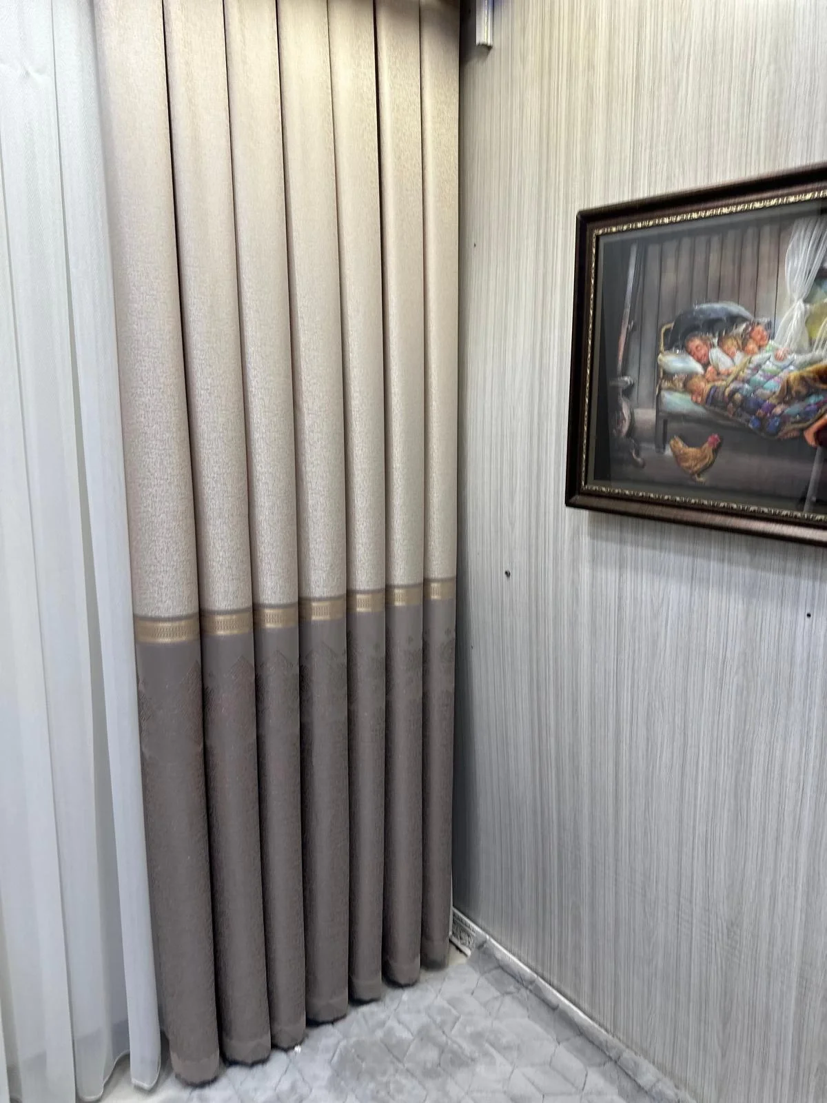NİVEMESHOME ARSUZ FT614288 V-5202 VİZON 1/3 SIK PİLELİ FON PERDE APM