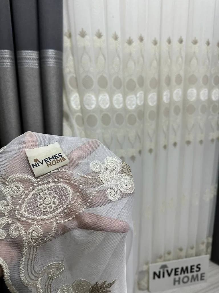 NİVEMESHOME ARTEMİS 1/3 SIK PİLELİ TÜL PERDESİ APM