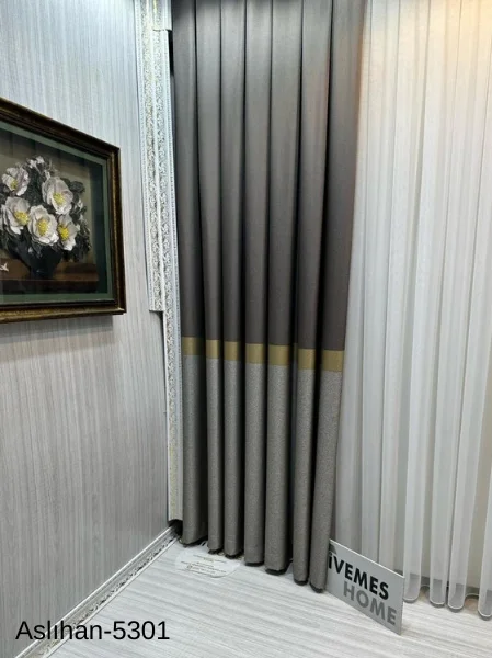 NİVEMESHOME ASLIHAN TOPRAK FT632116 V-5301 1/3 SIK KUMAŞ PERDE APM