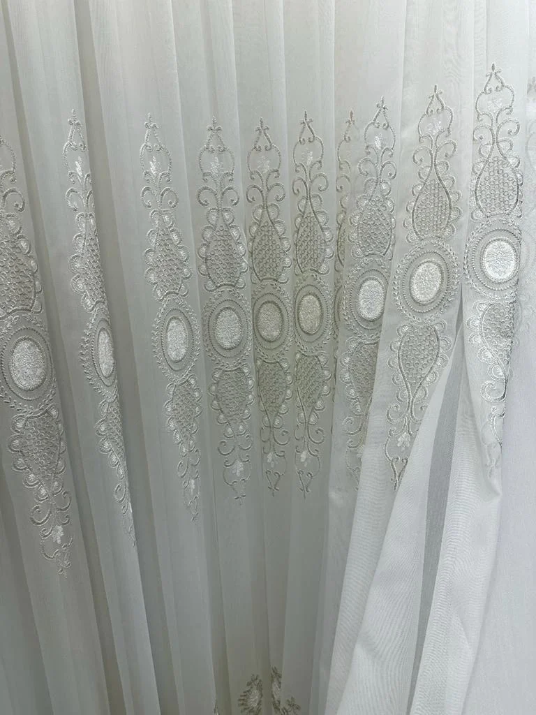 NİVEMESHOME AZRA 1/3 SIK PİLELİ TÜL PERDE APM