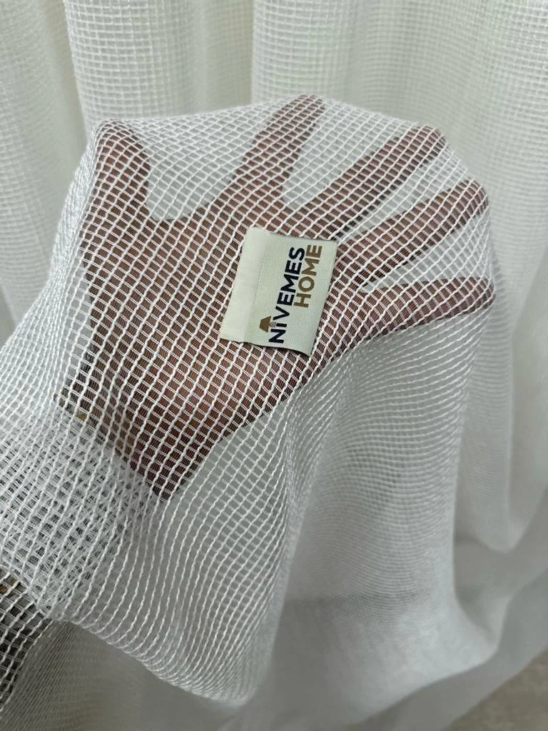 NİVEMESHOME AZTEK 018773 1/3 THICK PLEATED VOILE CURTAIN APM