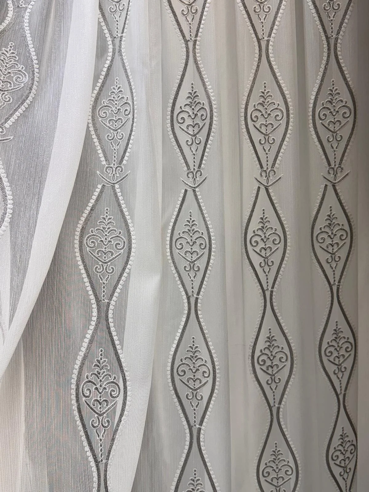 NİVEMESHOME BADE 7150 BAMBU GRİ 1/2,5 PİLELİ TÜL PERDE APM