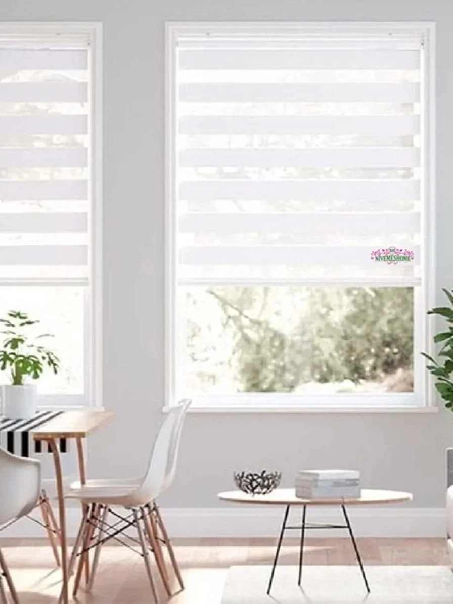NİVEMESHOME BAMBOO CREAM ZEBRA BLINDS