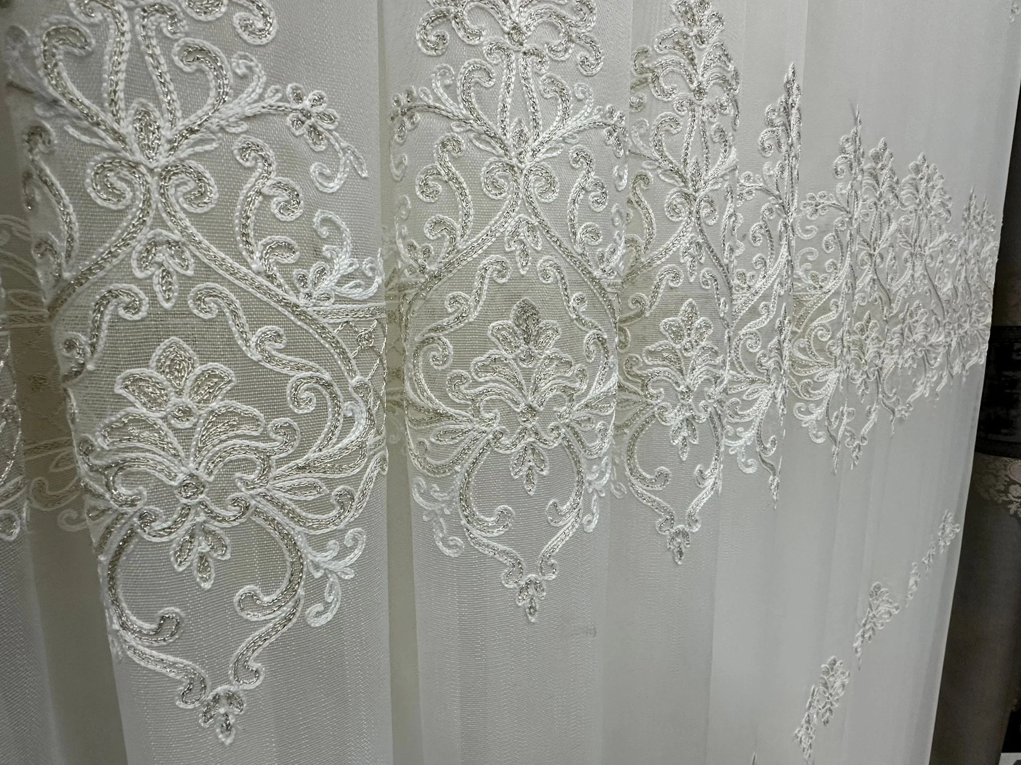 NİVEMESHOME BEGONVİL KETEN 2772 1/3 SIK PİLELİ TÜL PERDE APM