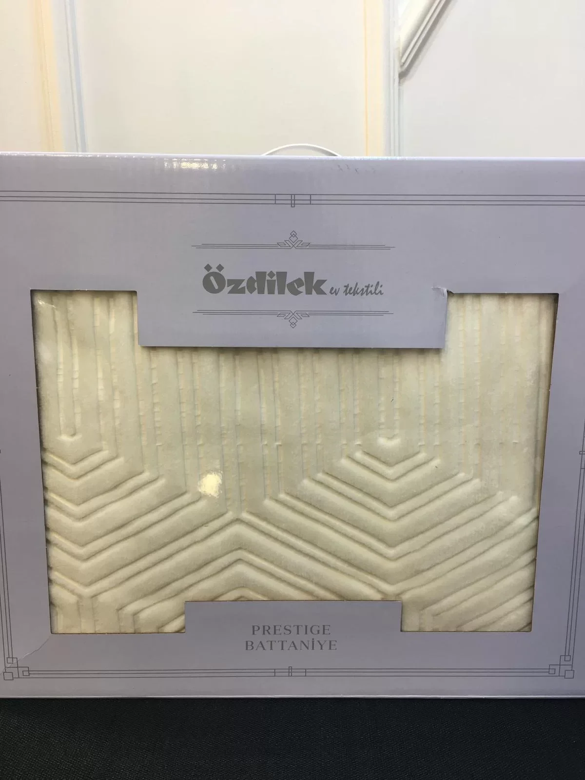 NİVEMESHOME BEIGE DOUBLE PERSON PRESTIGE BLANKET ÖZDİLEK