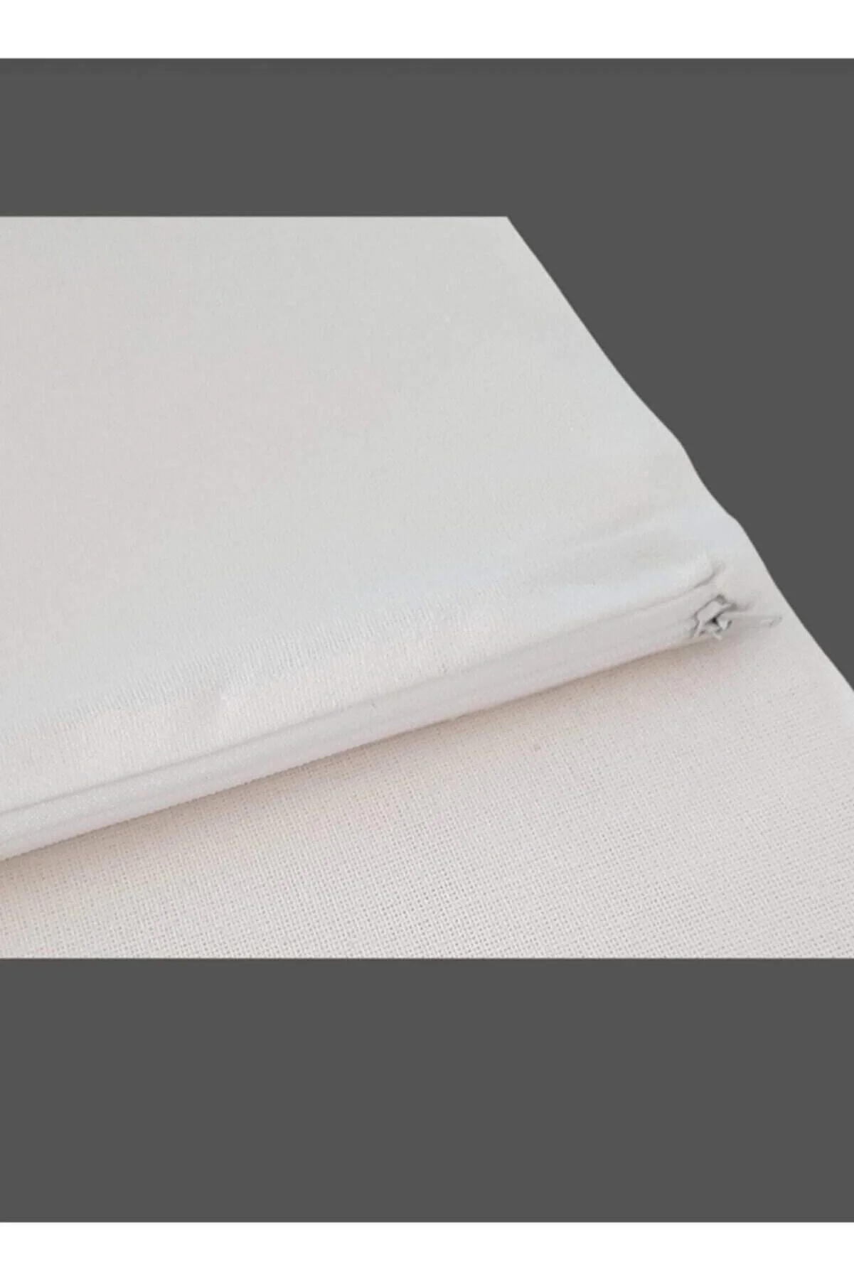 FUNDA DE COJÍN CON CREMALLERA NIVEMESHOME BLANCA 50X70 CM