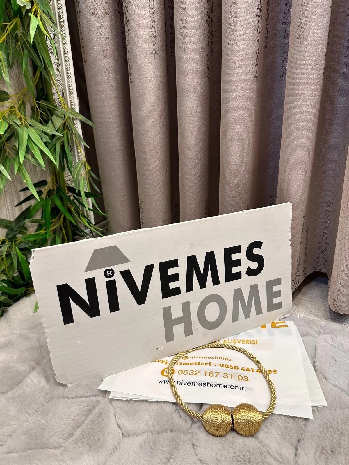 NİVEMESHOME BEYZADE FT614338 V-5202 VİZON 1/3 SIK PİLELİ FON PERDE APM