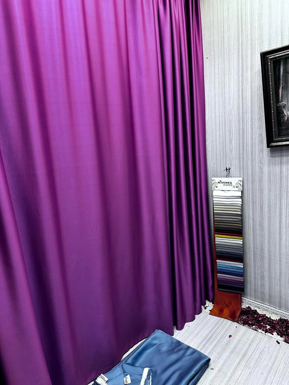 NIVEMESHOME BLACKOUT 12441 V-17 PURPLE CURTAIN APM