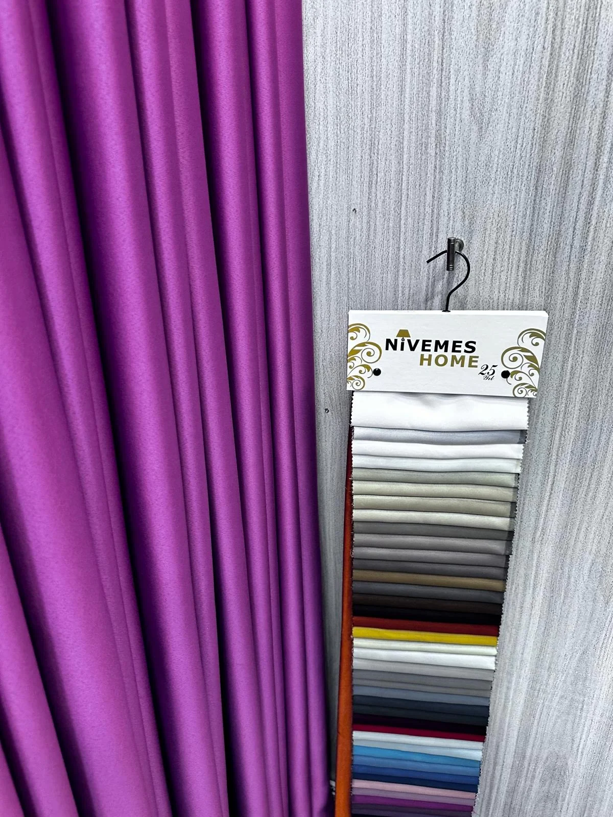 NIVEMESHOME BLACKOUT 12441 V-17 PURPLE CURTAIN APM