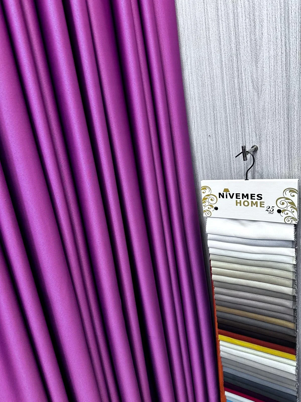 NIVEMESHOME BLACKOUT 12441 V-17 PURPLE CURTAIN APM