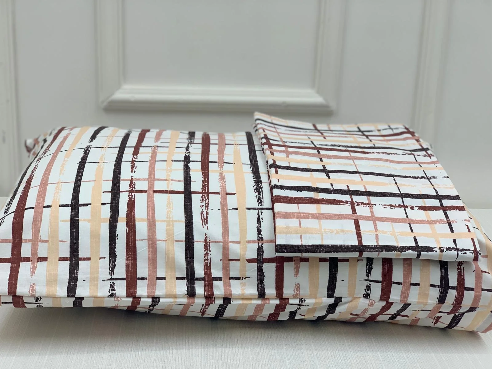 NIVEMESHOME FUNDA DE COJÍN DE 2 PIEZAS ESTAMPADA CON TAPA 50X70