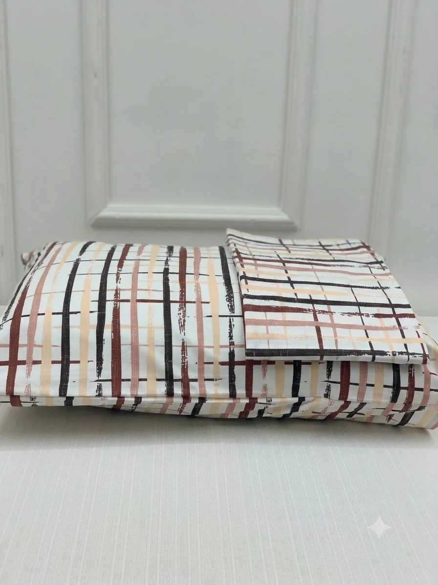 NİVEMESHOME PAINTED PATTERNED 2 PIECE PILLOW COVER 50X70