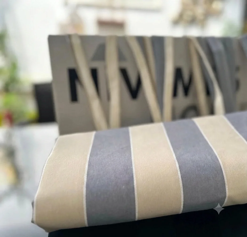 NİVEMESHOME BRANDA GRİ - KREM BALKON PERDESİ