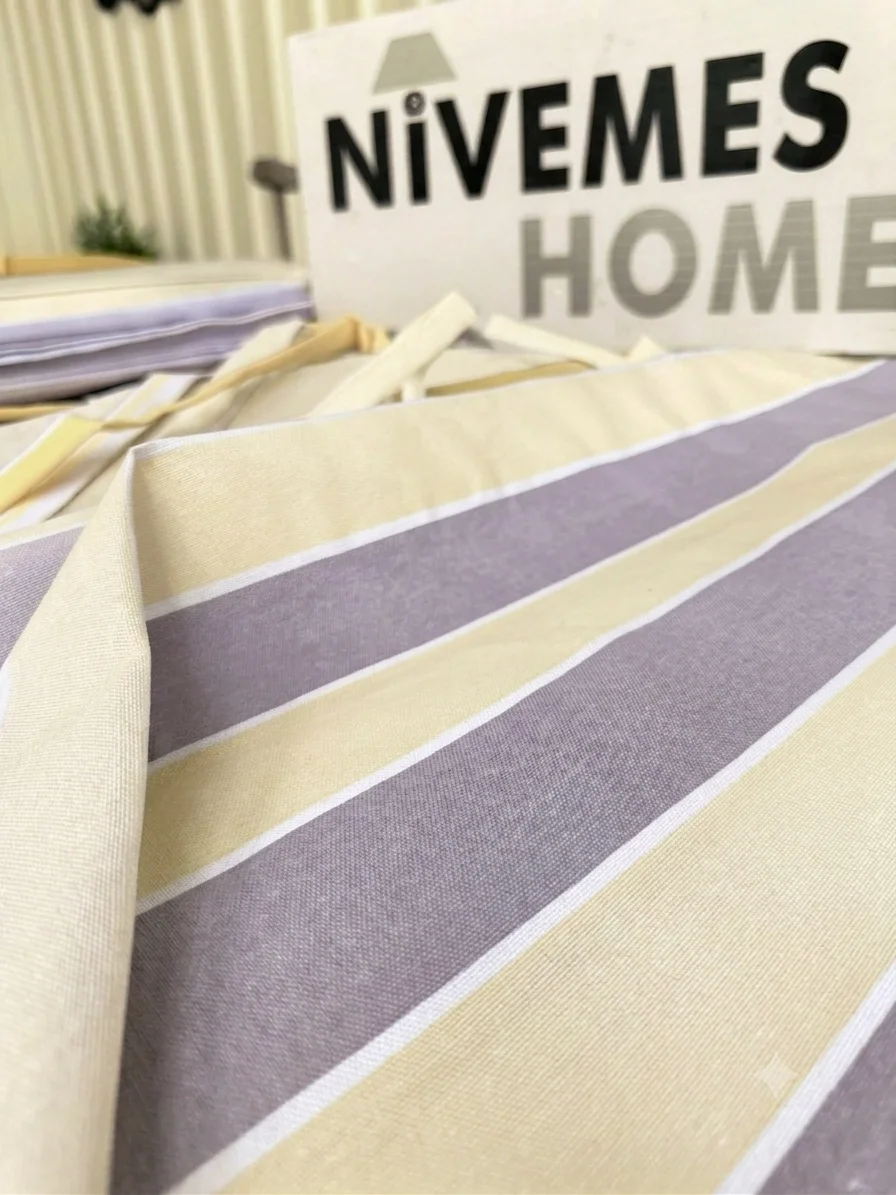 NİVEMESHOME BRANDA GRİ - KREM BALKON PERDESİ