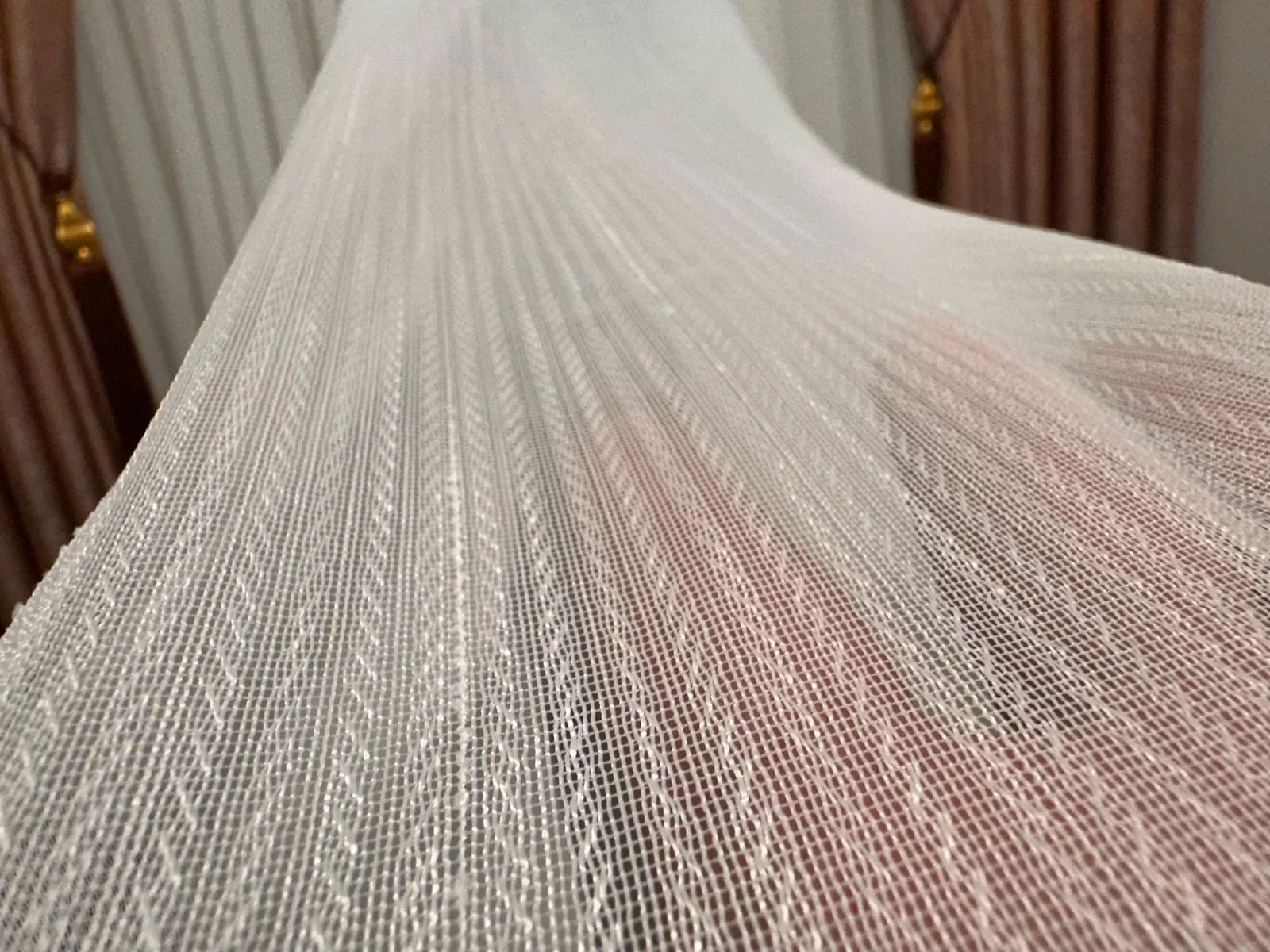 NIVEMESHOME BURCAK EMBROIDERED 1/3 DENSELY PLEATED TULLE CURTAIN APM