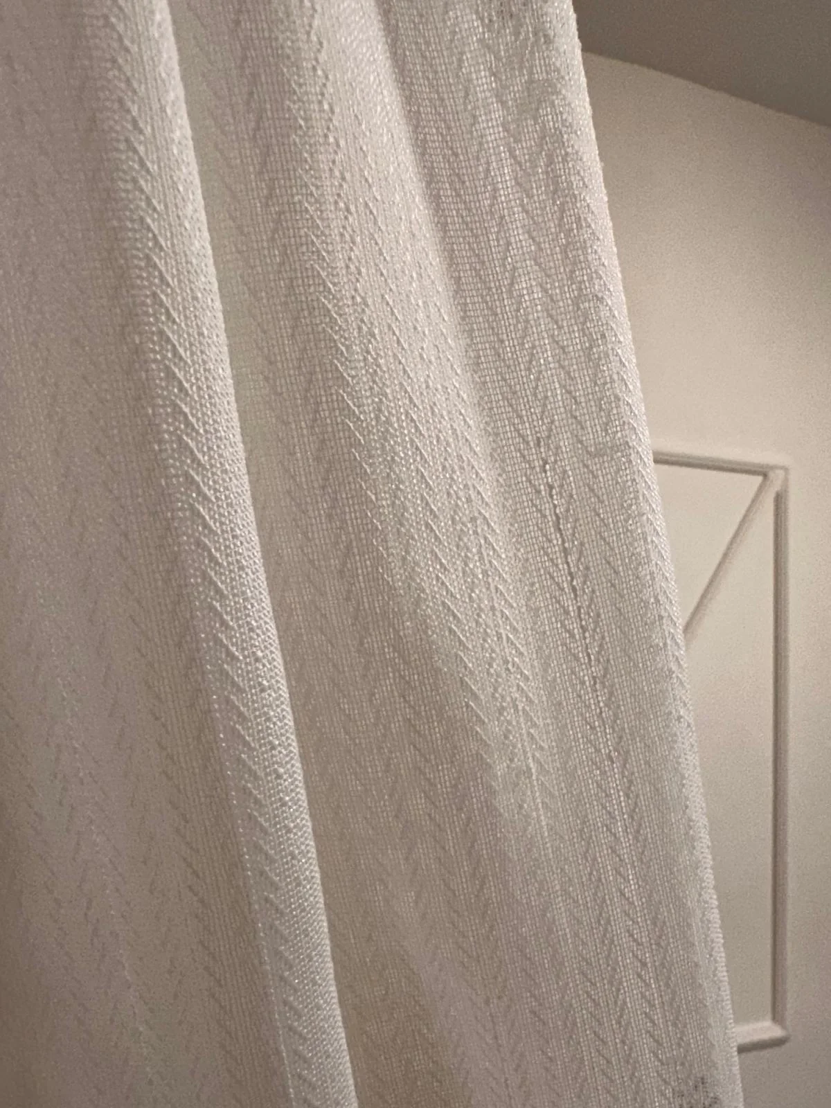 NIVEMESHOME BURCAK EMBROIDERED 1/3 DENSELY PLEATED TULLE CURTAIN APM