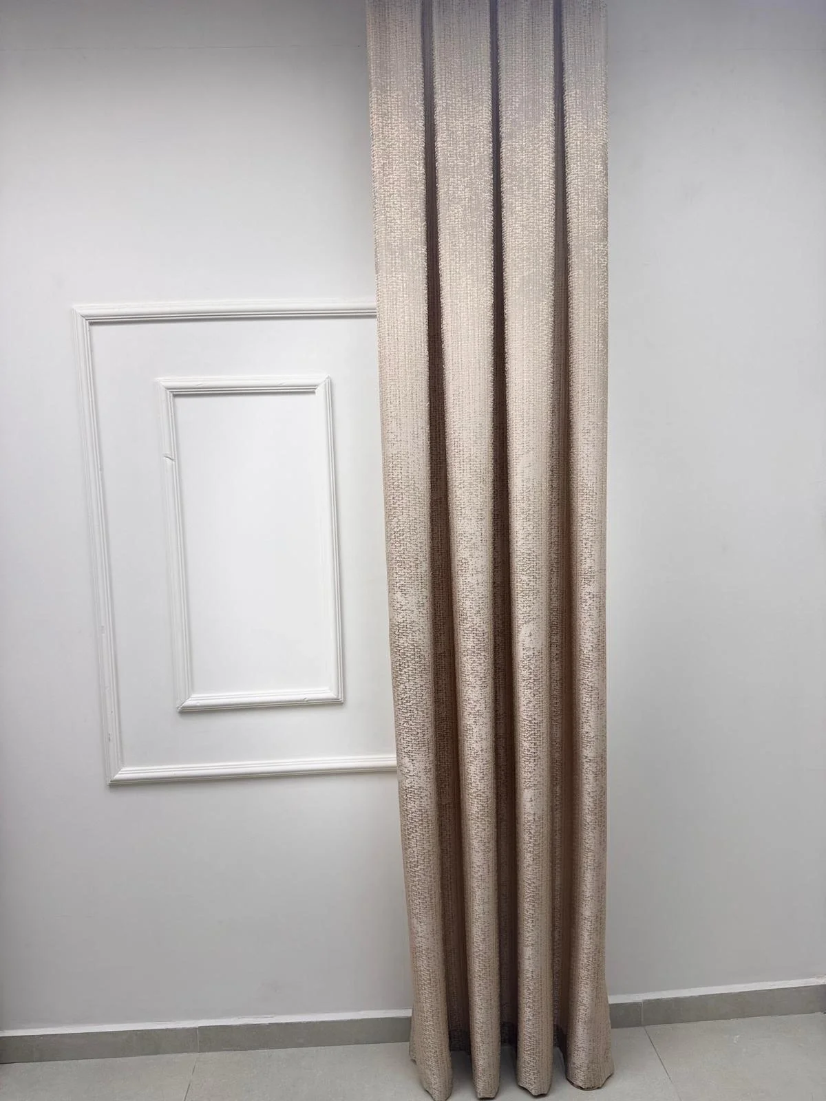 NİVEMESHOME  ÇAĞLA V-5201 KREM  1/3 PİLELİ FON PERDE