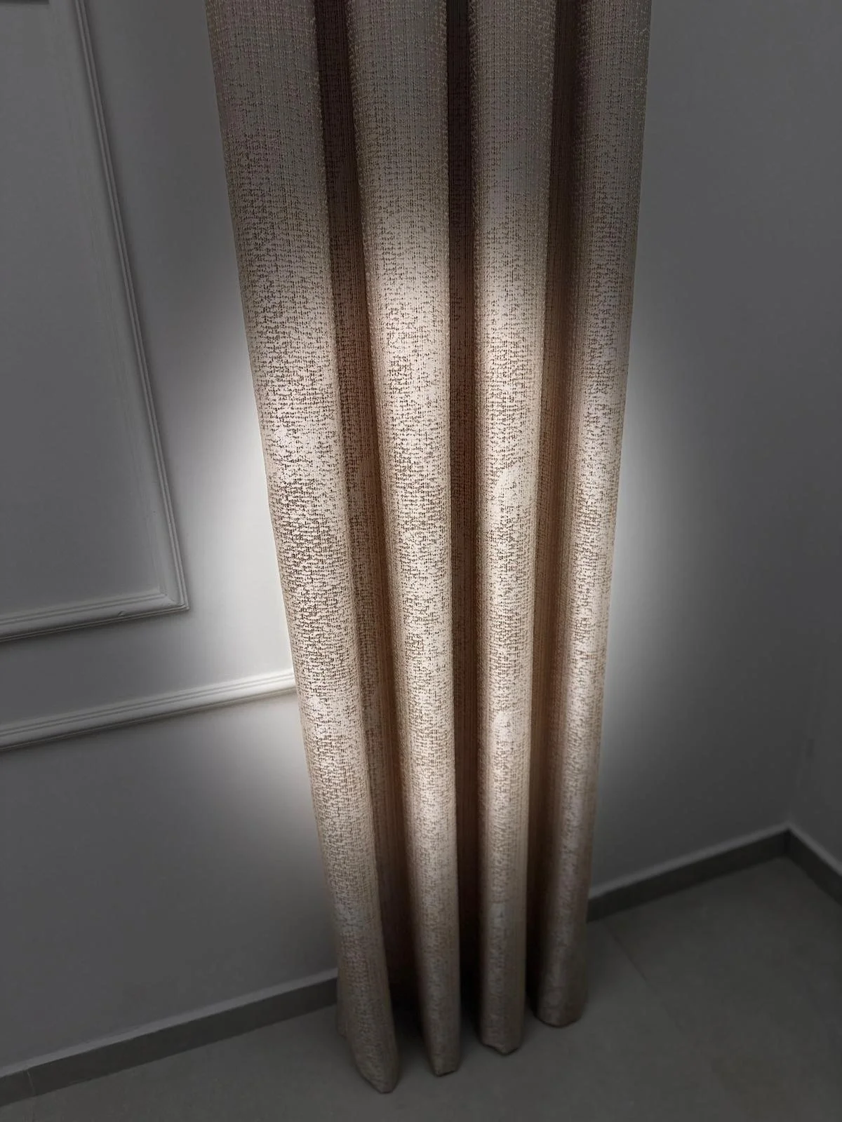 NİVEMESHOME  ÇAĞLA V-5201 KREM  1/3 PİLELİ FON PERDE