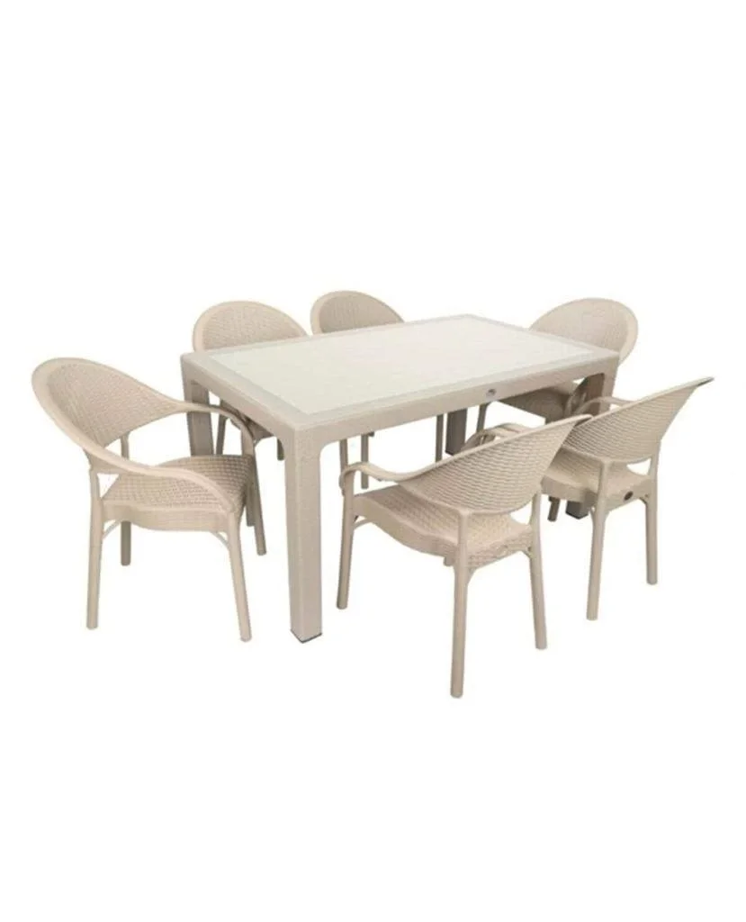 NİVEMESHOME CAPPİCİNO RATTAN MASA TAKIMI