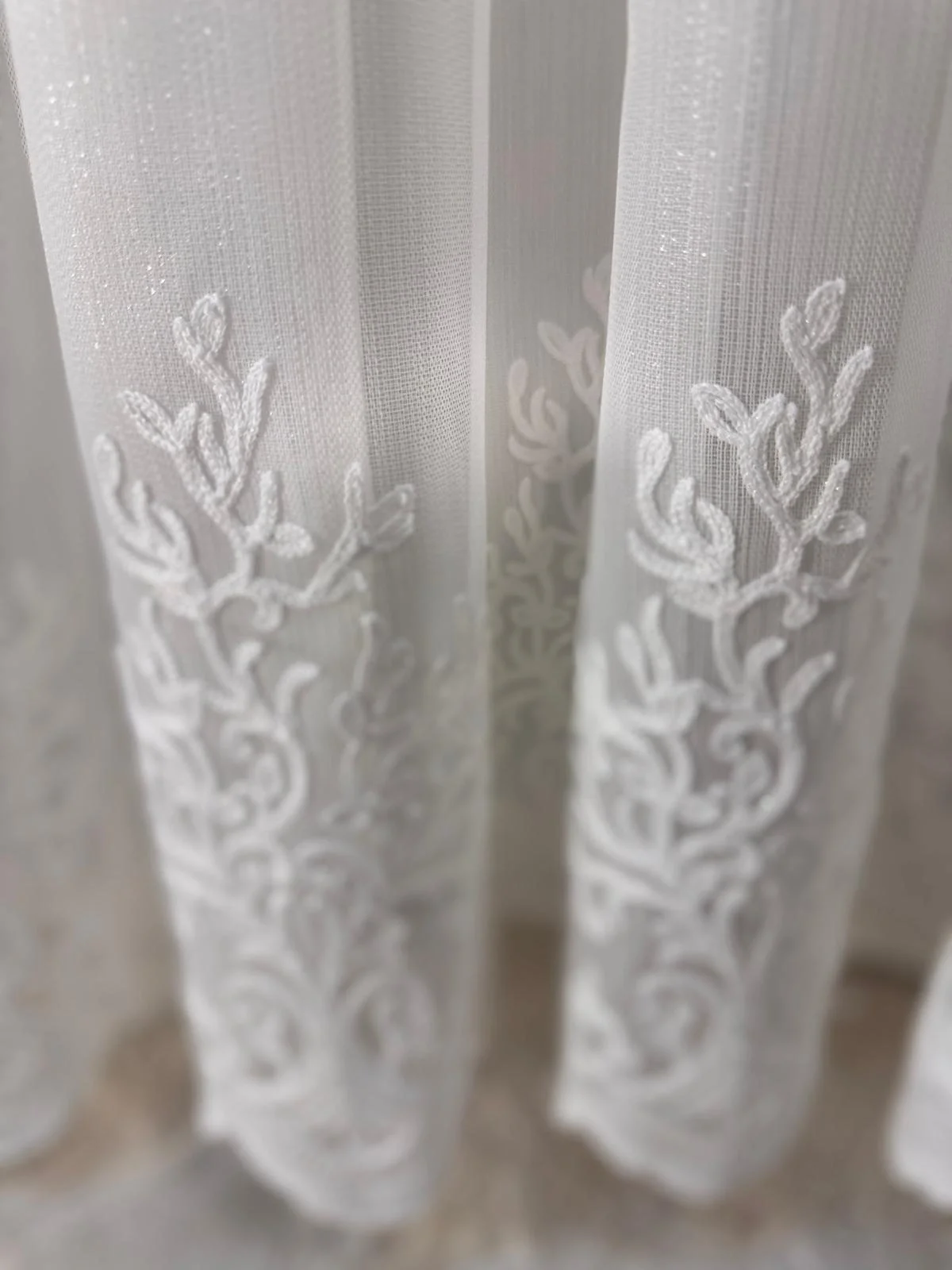 NİVEMESHOME CEYLAN EKRU 1/2,5 PİLELİ TÜL PERDE APM
