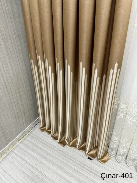 NIVEMESHOME ÇINAR ALTIN 401 1/3 DENSE PLEATED CURTAIN APM