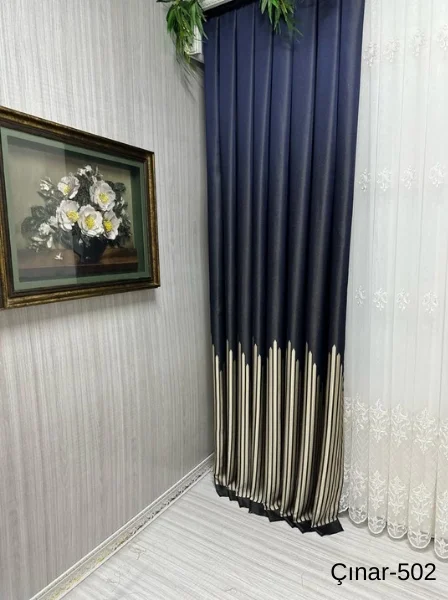 НИВЕМЕСХОМЕ ЧИНАР ЛАЦИВЕРТ 502 1/3 ПЛОТНЫЕ СКЛАДНЫЕ ЗАНАВЕСКИ АПМ