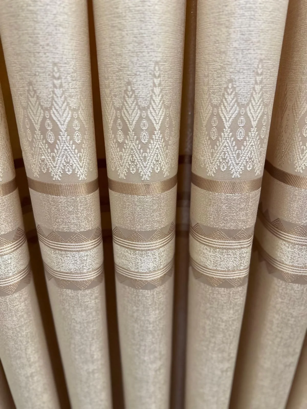 NİVEMESHOME DAMLA FT614337 V-101 CREAM 1/3 DENSE CHENILLE CURTAIN APM