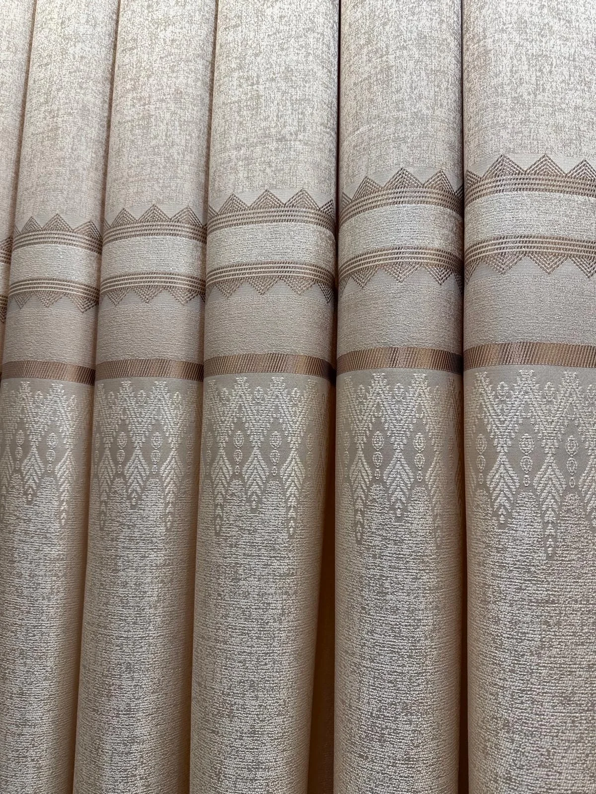 NİVEMESHOME DAMLA FT614337 V-101 CREAM 1/3 DENSE CHENILLE CURTAIN APM