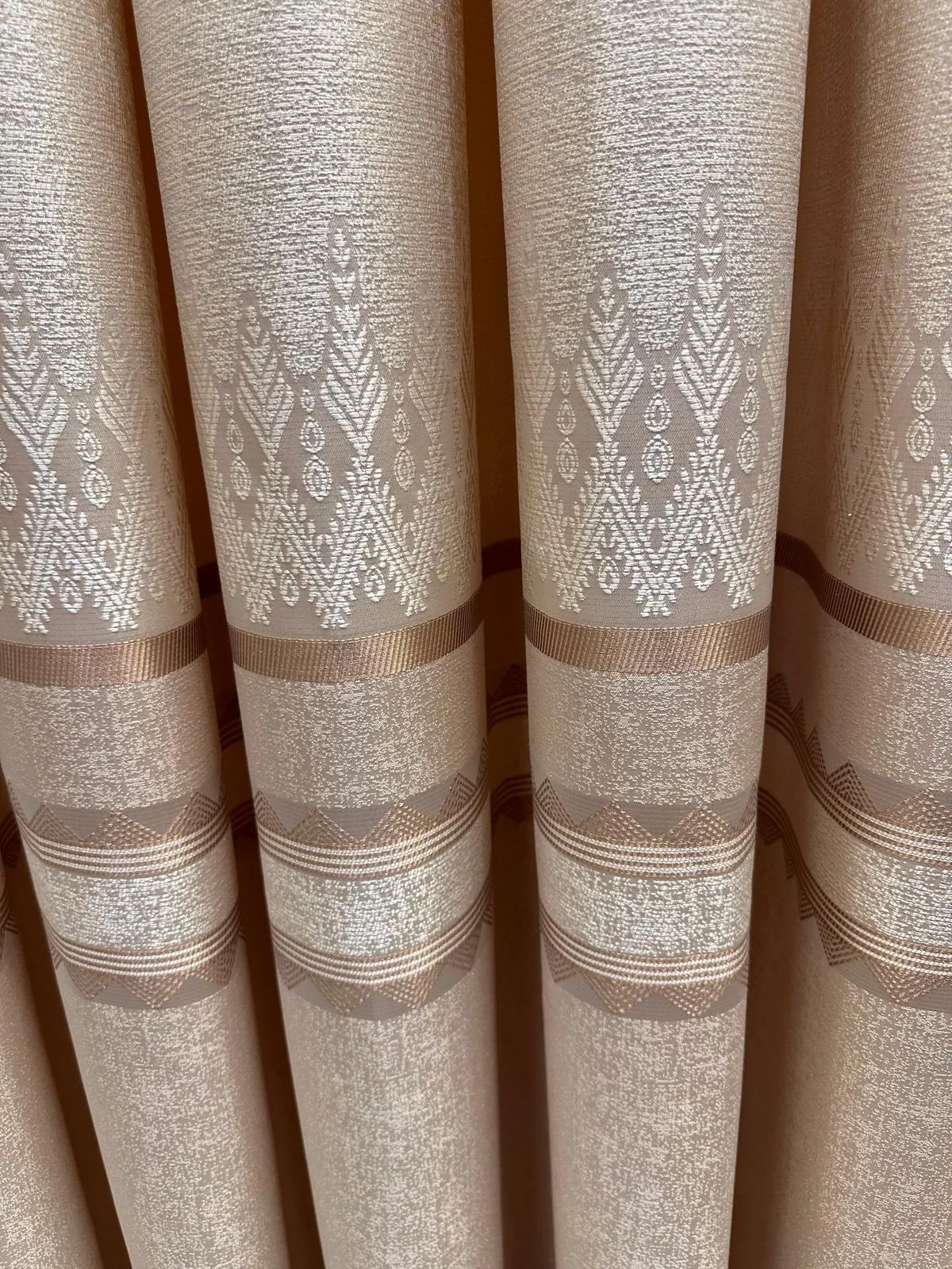 NİVEMESHOME DAMLA FT614337 V-101 CREAM 1/3 DENSE CHENILLE CURTAIN APM