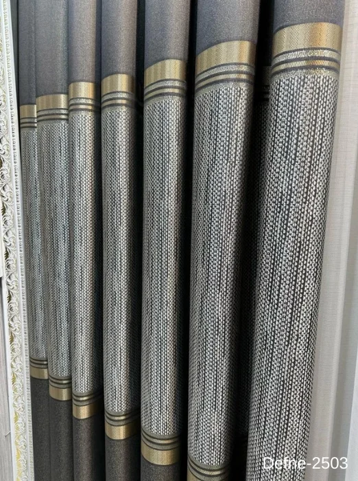 NİVEMESHOME DEFNE ANTRASİT FT614166 V-2503 1/3 SIK PİLELİ FON PERDE APM
