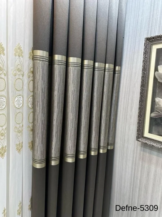 NİVEMESHOME DEFNE TOPRAK FT614166 5309 1/3 THICK PILE CURTAIN FABRIC