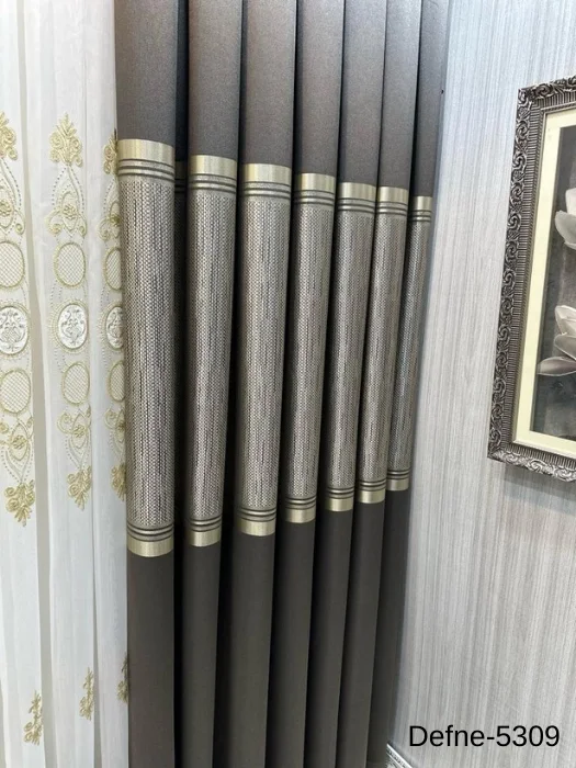 NİVEMESHOME DEFNE TOPRAK FT614166 5309 1/3 THICK PILE CURTAIN FABRIC