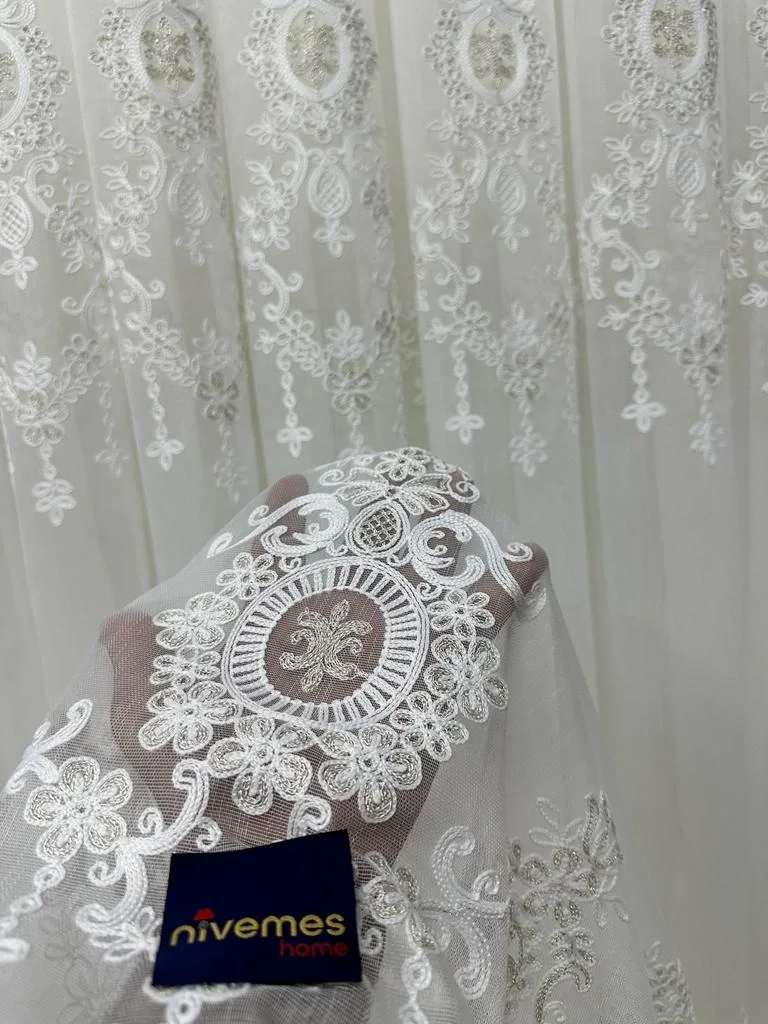 NİVEMESHOME DEREN 2846 1/3 SIK PİLELİ TÜL PERDE APM