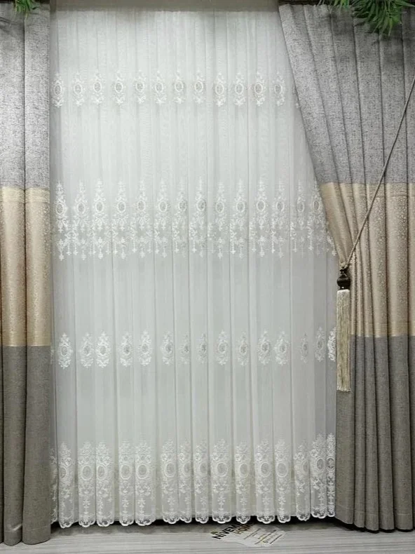 NİVEMESHOME DEREN 2846 1/3 SIK PİLELİ TÜL PERDE APM