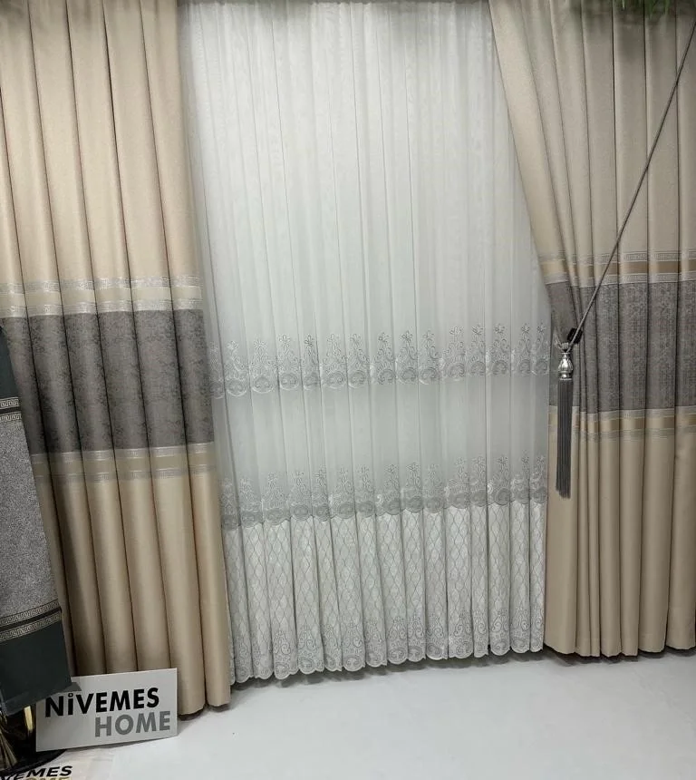 NİVEMESHOME DESTİNA 1/3 SIK PİLELİ TÜLL VORHANGARDINE APM