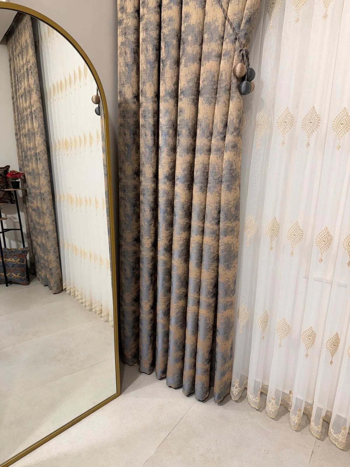 NİVEMESHOME ISTANBUL V-5502 1/3 HEAVY TULLE CURTAIN AP