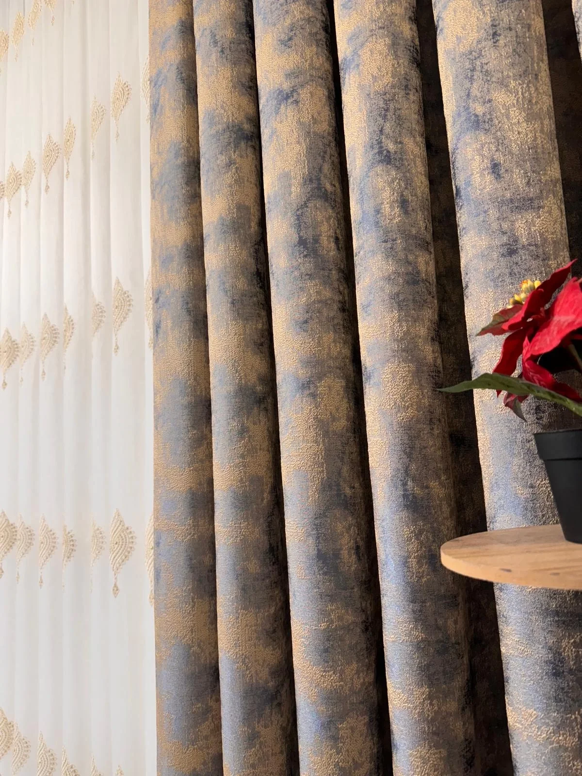 NİVEMESHOME ISTANBUL V-5502 1/3 HEAVY TULLE CURTAIN AP