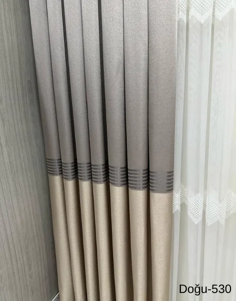 NİVEMESHOME EAST VISION FT671536 V-530 1/3 DENSE PILED SHEER CURTAIN APM