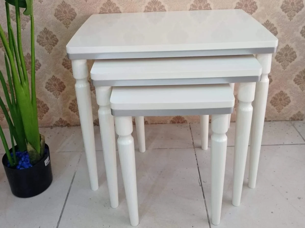 NİVEMESHOME DURU KREM-GÜMÜŞ 3 LÜ LÜX ZİGON
