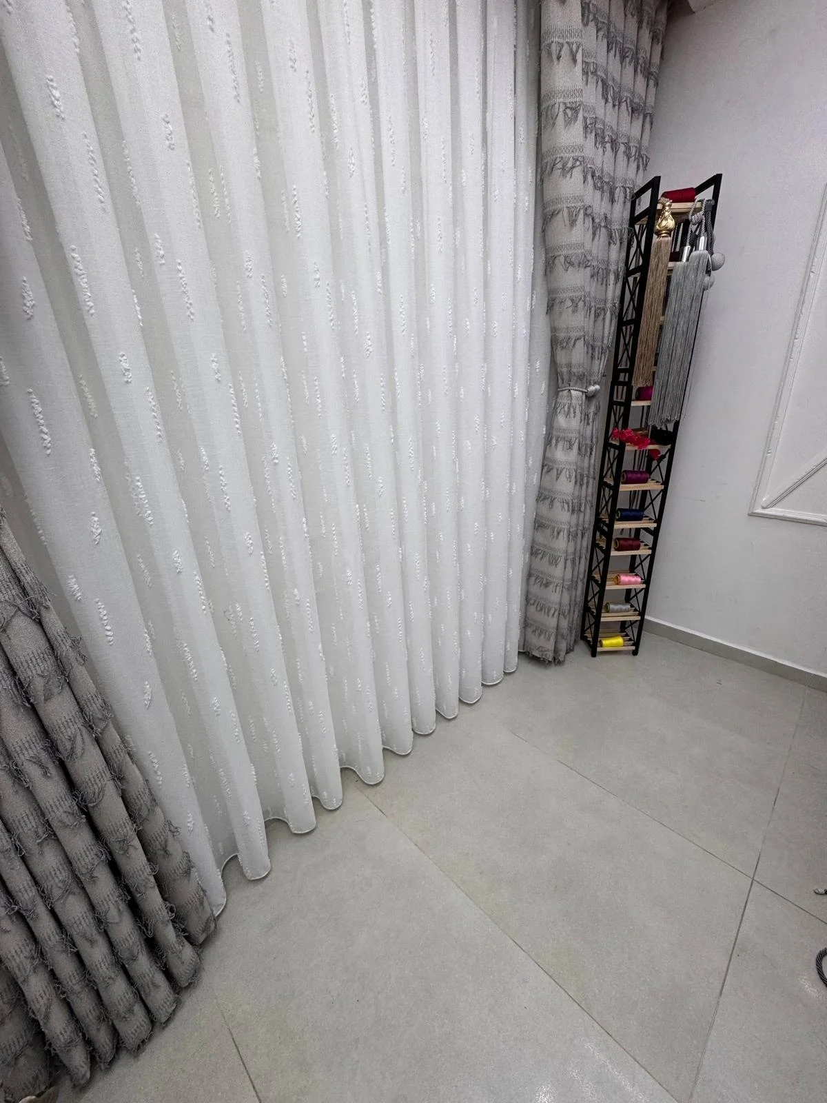 NİVEMESHOME EFSUN  EKRU  1/3 PİLELİ TÜL PERDE