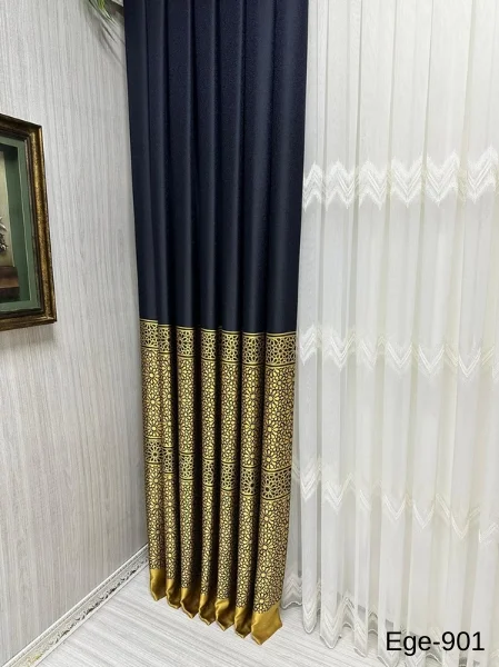NİVEMESHOME EGE NEGRO- ORO FIR1240 V-901 1/3 TAPIZADO CORTINA ENROLLABLE APM