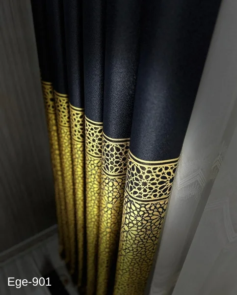 NİVEMESHOME EGE NEGRO- ORO FIR1240 V-901 1/3 TAPIZADO CORTINA ENROLLABLE APM