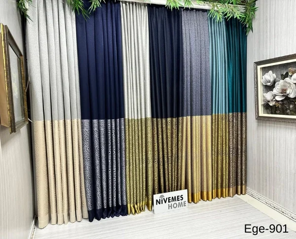 NİVEMESHOME EGE NEGRO- ORO FIR1240 V-901 1/3 TAPIZADO CORTINA ENROLLABLE APM
