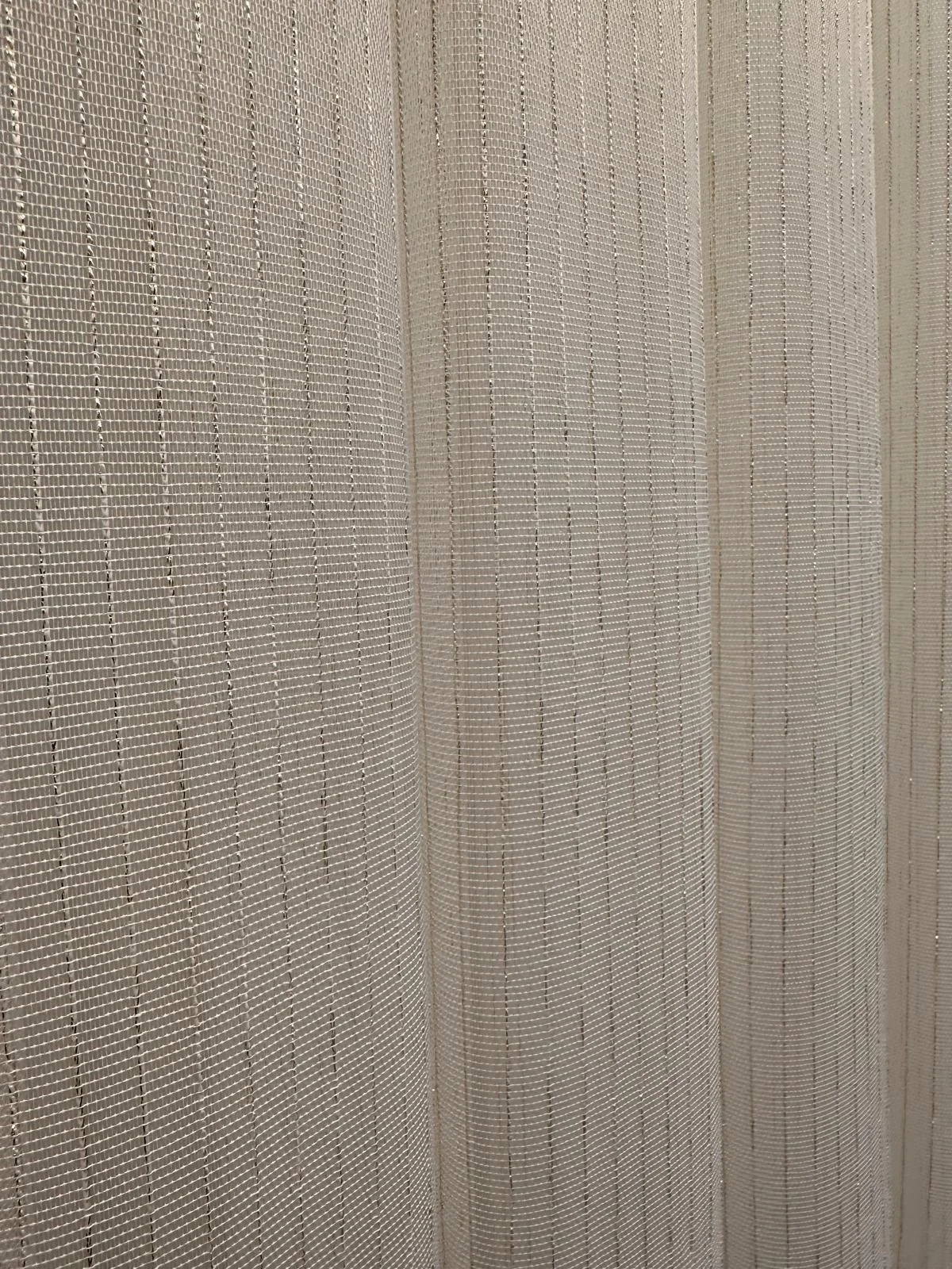 NİVEMESHOME ELEGANS GOLD ÇİZGİLİ 1/3 SIK PİLELİ TÜL PERDE APM